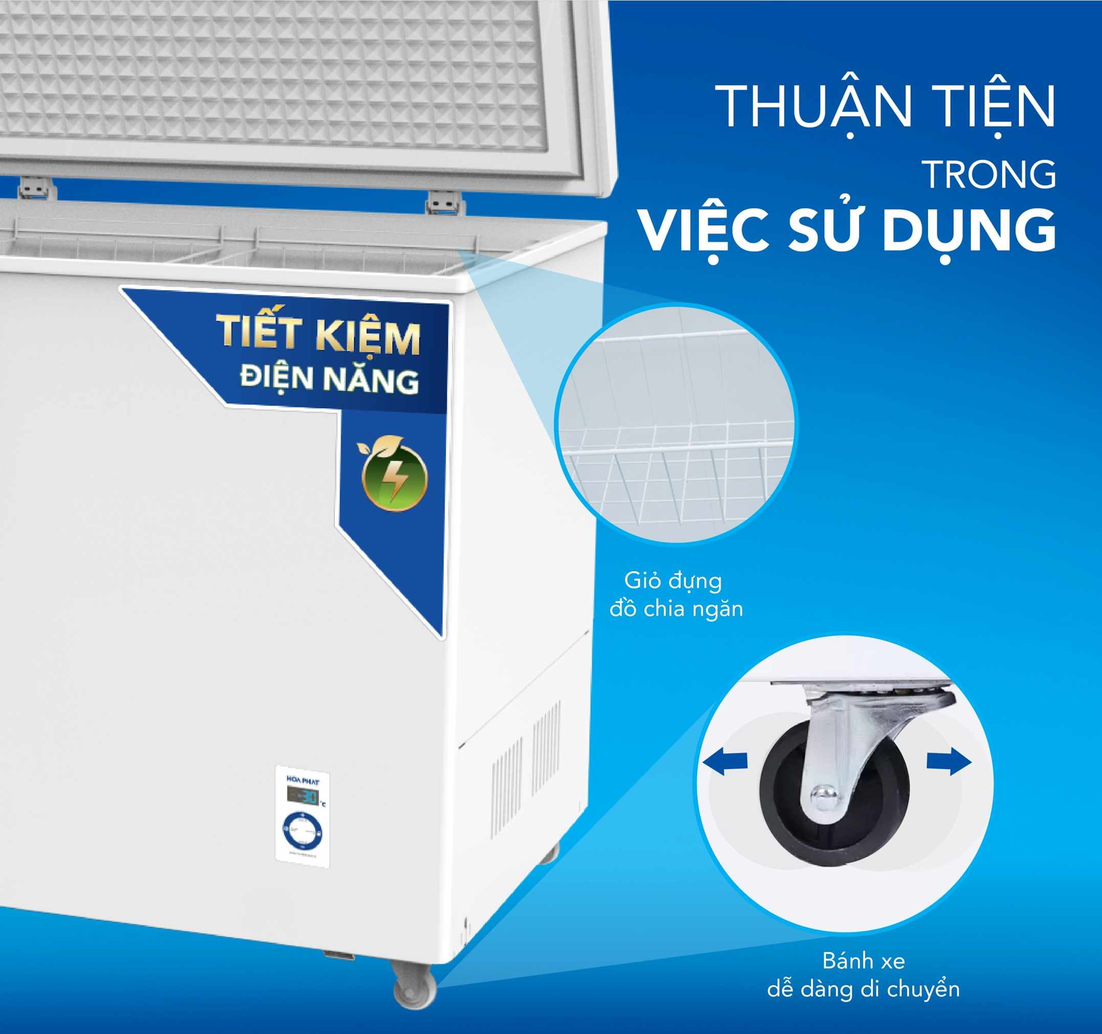 Tủ bảo quản 1 ngăn 544L Hòa Phát HPF- AD6544